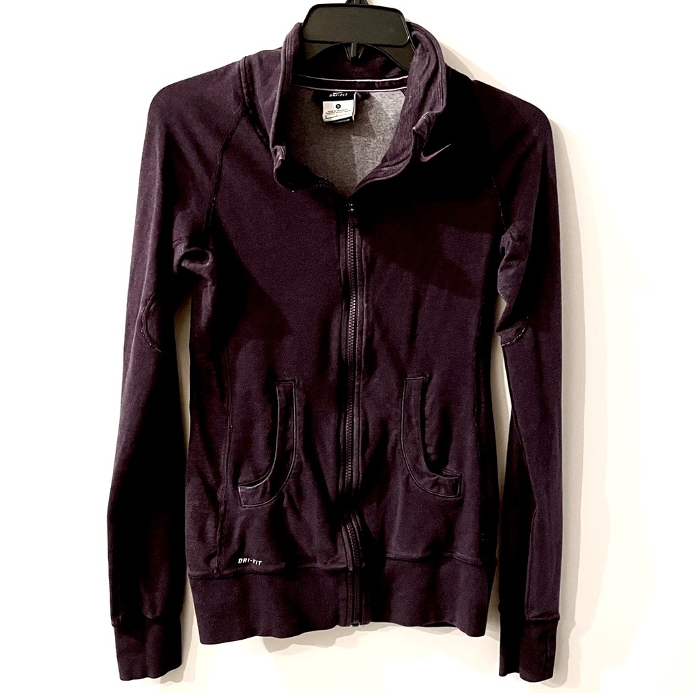 Nike Dry fit Purple Zip up Size Small